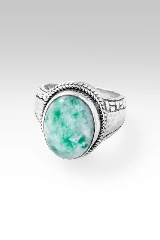 God's Blessings Ring™ in Chinese Amazonite