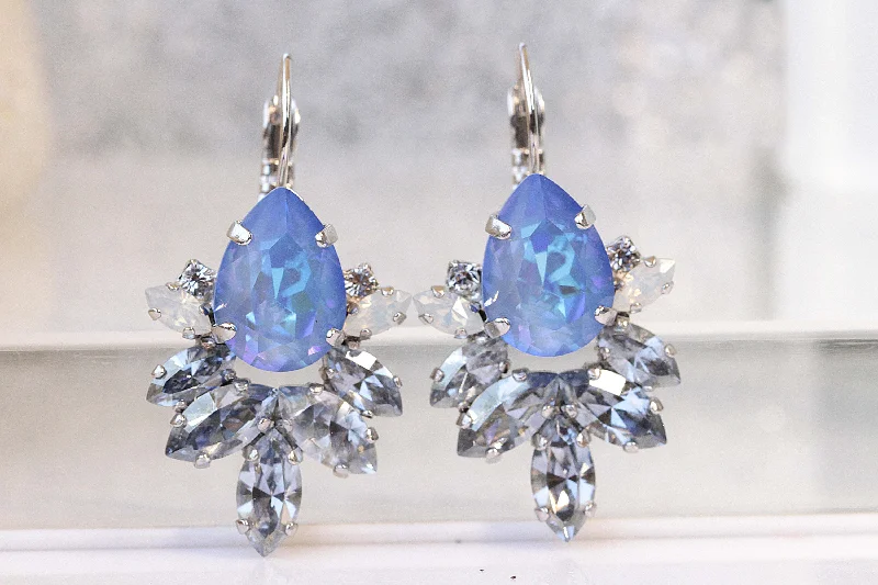 DUSTY BLUE EARRINGS