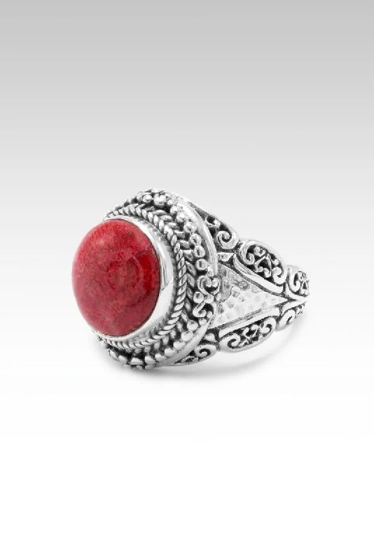 Good Hope Ring™ in Red Sponge Coral