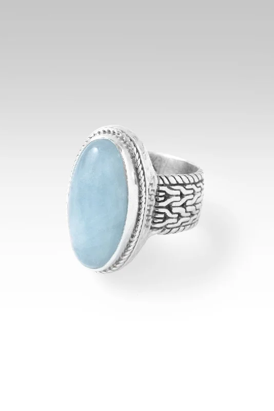 Joy of Salvation Ring™ in Aquamarine