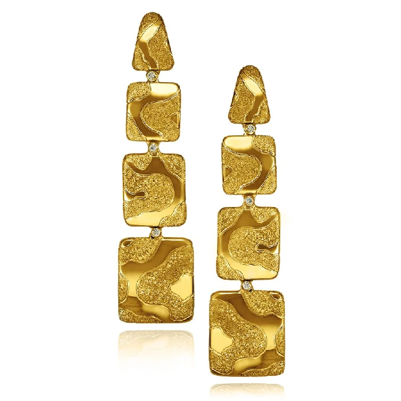 Gold Glossy Cora Earrings