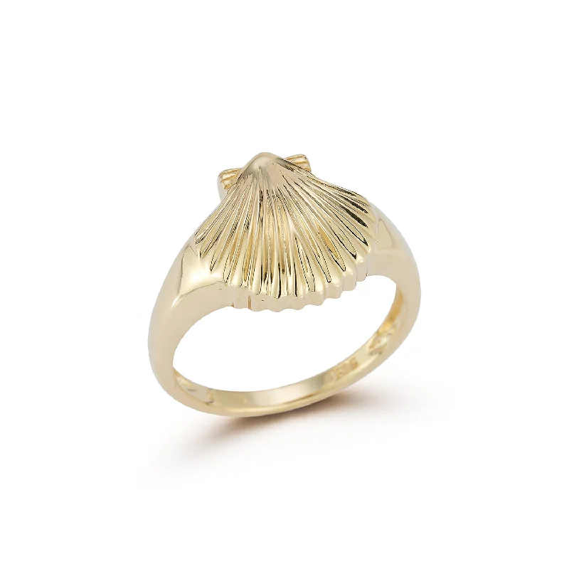 14kt Venus Signet Ring