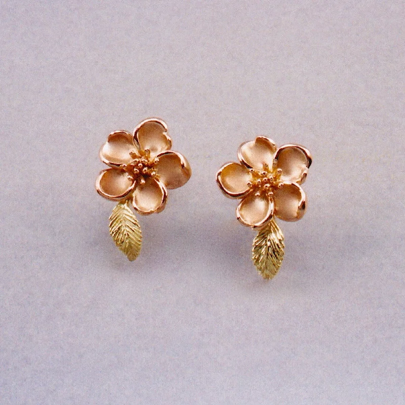 Wild Mountain Rose  Two-Tone Earring