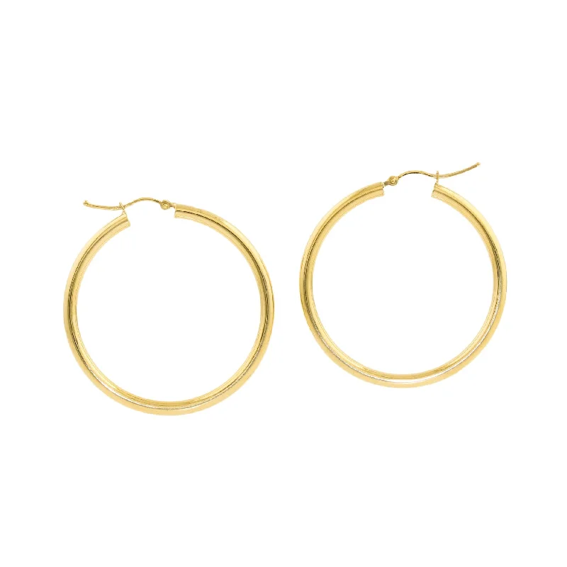 14k Gold x 4mm Perfect Tube Hoop