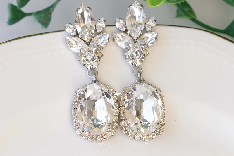 CRYSTAL BRIDAL EARRINGS