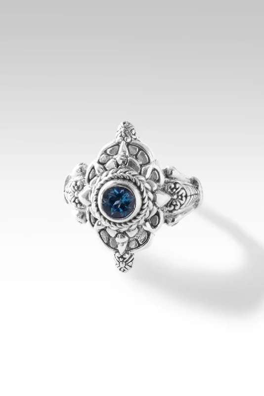 Regal Blessings Ring™ in Santa Maria Aquamarine