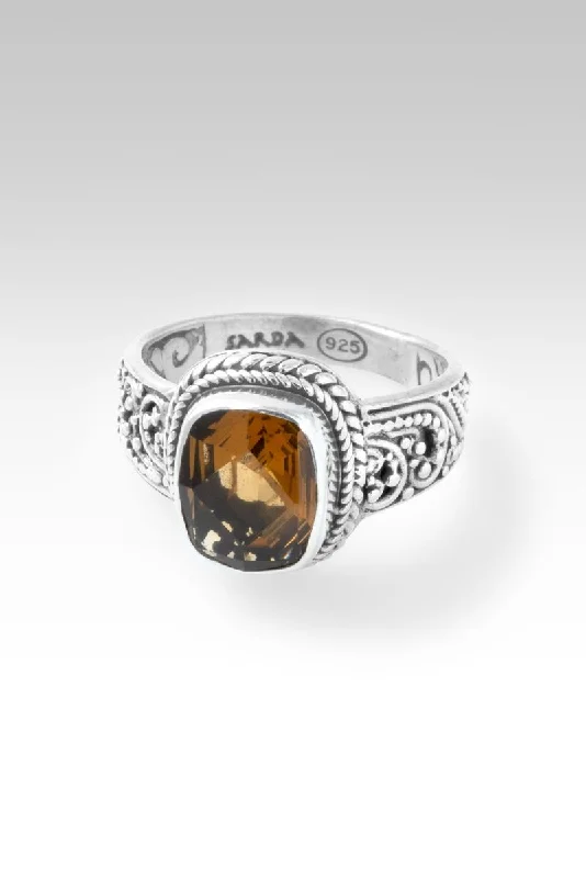 Unwavering Joy Ring™ in Whiskey Quartz