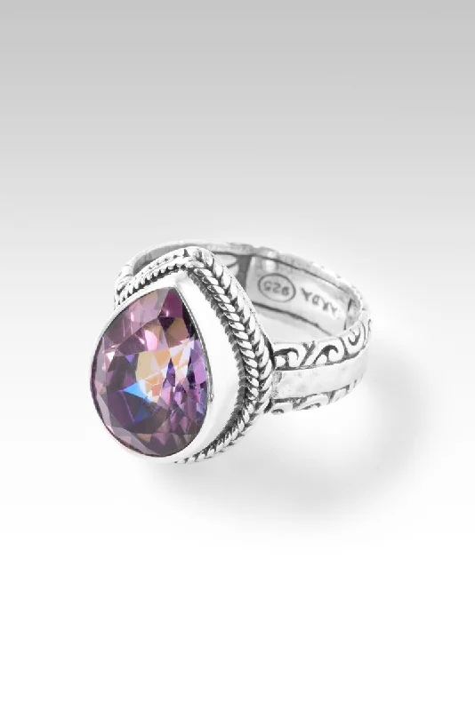 Peace in Storms Ring™ Zodiac Fun™ Mystic Quartz