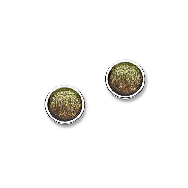 Zodiac Silver Earrings EE582 Virgo