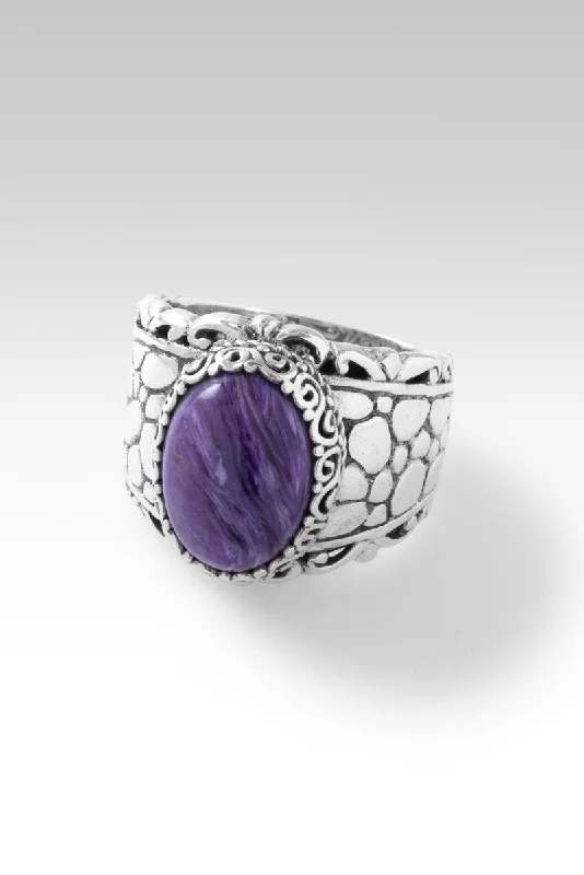 Trust His Love Ring™ in Charoite