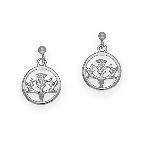 Thistle Silver Earrings E151