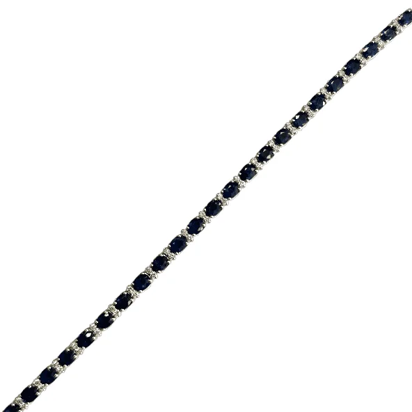 14KT Sapphire & Diamond Bracelet