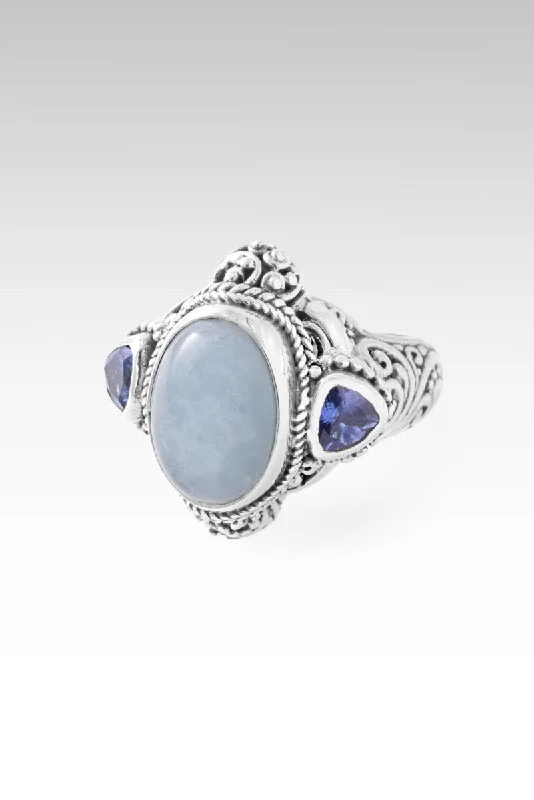 Hopeful Horizon Ring™ in Aquamarine