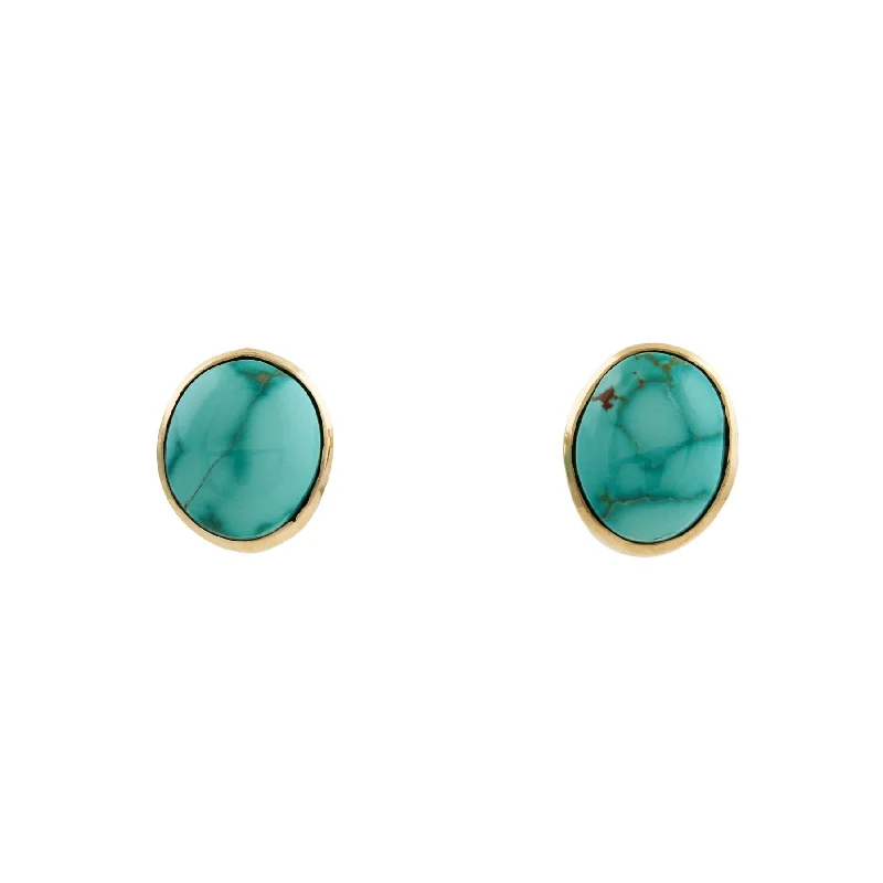 Sierra Nevada Turquoise 14k Studs