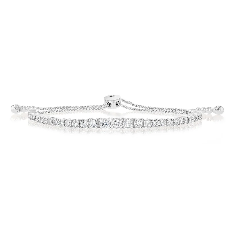 Luminesce Lab Grown 1.10 Carat Diamond Bracelet in 9ct White Gold