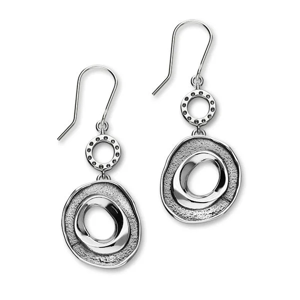 Maeshowe Sterling Silver Single Double Drop Earrings HIS E1826