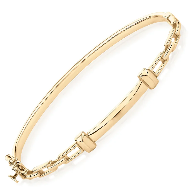 Bangle in 10 carat yellow gold