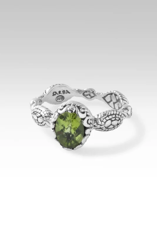 Live in Peace Ring™ in Peridot