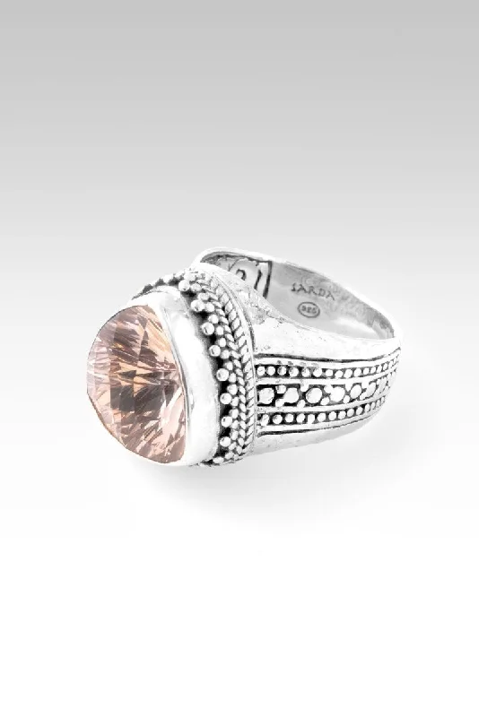 Hope Will Arise Ring™ in Champagne Lab Created Sapphire