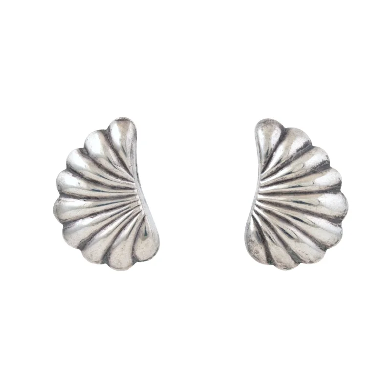 Modernist Half-Shell Earrings