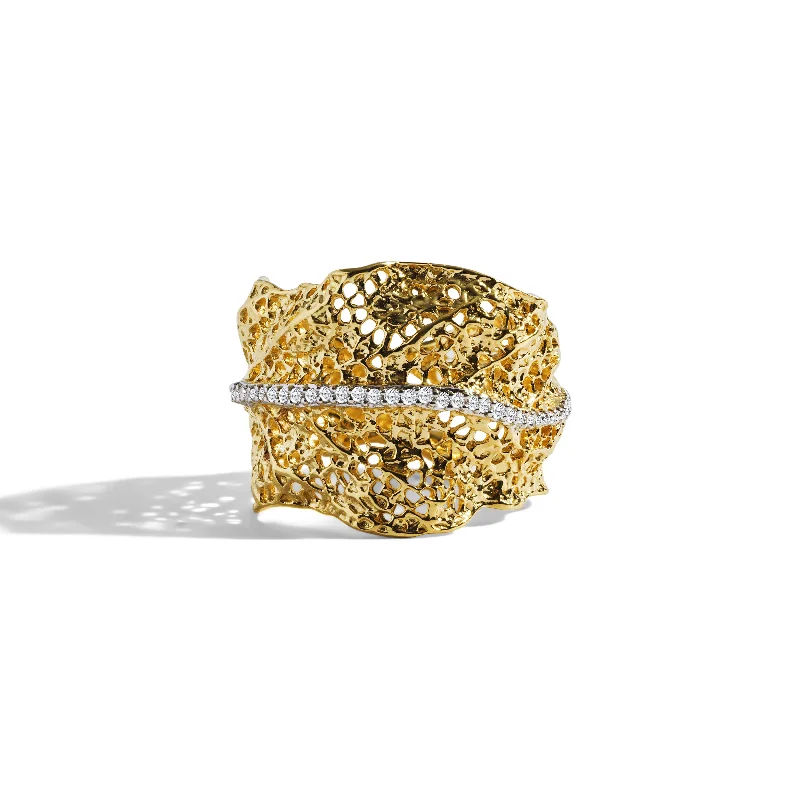 Gooseberry Ring with Diamonds - Gold